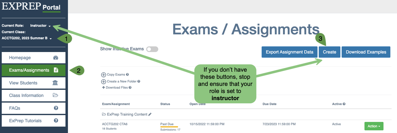 Prof | Creating a New Assignment