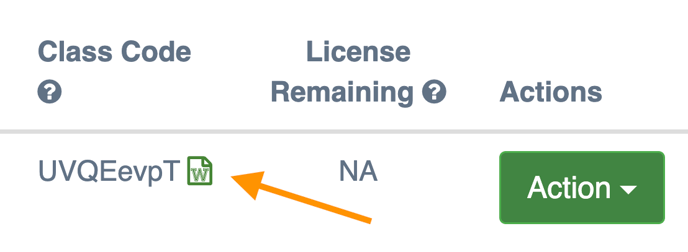 Class Document Icon Zoomed In