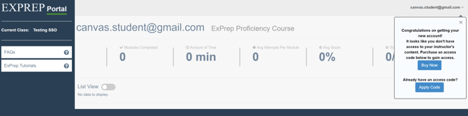 ExPrep portal with paywall displayed.